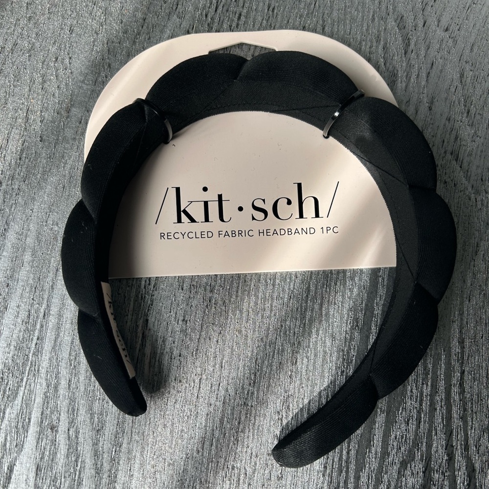 Kitsch Elegant Black Fabric Headband